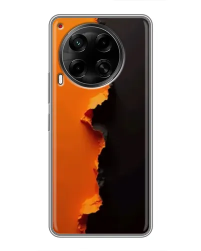 Чехол для TECNO Camon 30 (CL6) с картинкой «Оранжевый разлом»