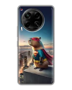 Чехол для TECNO Camon 30 (CL6) с картинкой «Капи-мен супергерой»