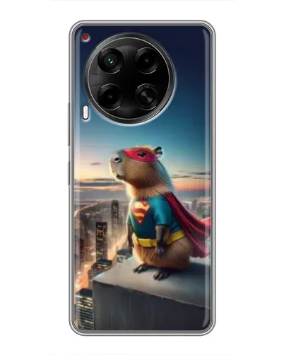 Чехол для TECNO Camon 30 (CL6) с картинкой «Капи-мен супергерой» Чехол для TECNO Camon 30 (CL6) с картинкой «Капи-мен супергерой»