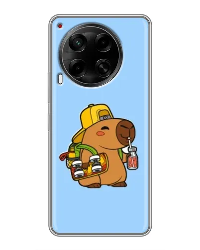 Чехол для TECNO Camon 30 (CL6) с картинкой «Капибара на скейте» Чехол для TECNO Camon 30 (CL6) с картинкой «Капибара на скейте»