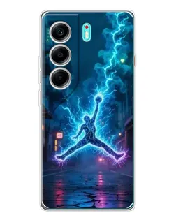 Чохол для TECNO Camon 40 з картинкою «Jordan Gold Jumpman»