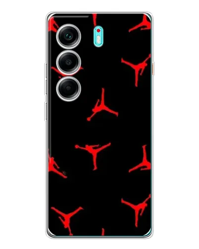 Чохол для TECNO Camon 40 з картинкою «Jordan Red Pattern» Чохол для TECNO Camon 40 з картинкою «Jordan Red Pattern»