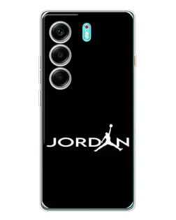 Чохол для TECNO Camon 40 з картинкою «Jordan White Logo»