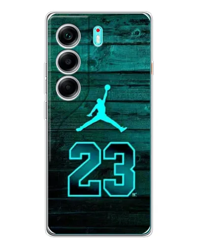 Чохол для TECNO Camon 40 з картинкою «Jordan Cyan 23» Чохол для TECNO Camon 40 з картинкою «Jordan Cyan 23»