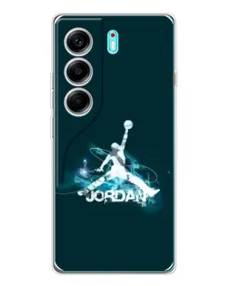 Чохол для TECNO Camon 40 з картинкою «Jordan Blue Fire»