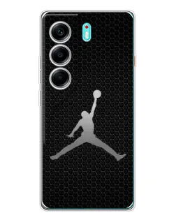 Чохол для TECNO Camon 40 з картинкою «Jordan Dark Carbon»