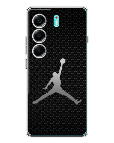Чохол для TECNO Camon 40 з картинкою «Jordan Dark Carbon» Чохол для TECNO Camon 40 з картинкою «Jordan Dark Carbon»