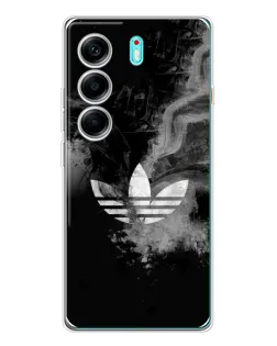 Чохол для TECNO Camon 40 з картинкою «Абстрактний дим Adidas»