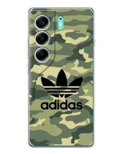 Чохол для TECNO Camon 40 з картинкою «Мілітарі стиль Adidas»