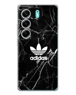 Чохол для TECNO Camon 40 з картинкою «Білий мармур Adidas»