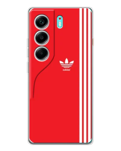 Чохол для TECNO Camon 40 з картинкою «Червоний мінімалізм Adidas» Чохол для TECNO Camon 40 з картинкою «Червоний мінімалізм Adidas»