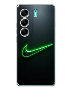 Чохол для TECNO Camon 40 з картинкою «Неоновий контур Nike»