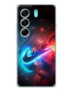 Чохол для TECNO Camon 40 з картинкою «Вогняний логотип Nike»