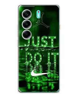 Чохол для TECNO Camon 40 з картинкою «Зелений неоновий Nike»