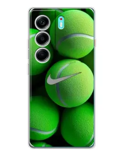Чохол для TECNO Camon 40 з картинкою «Тенісні м'ячі Найк»