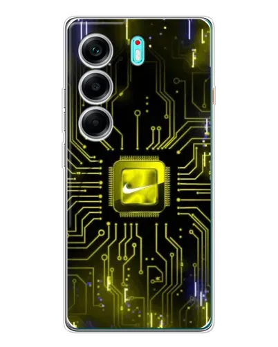 Чохол для TECNO Camon 40 з картинкою «Nike — золота іскра» Чохол для TECNO Camon 40 з картинкою «Nike — золота іскра»