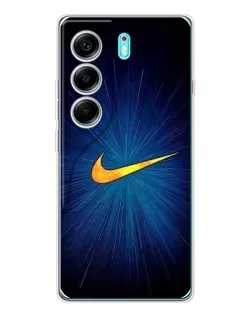 Чохол для TECNO Camon 40 з картинкою «Синій пульс Nike»