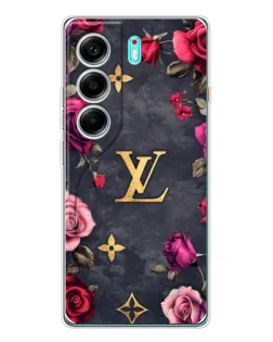Чохол для TECNO Camon 40 з картинкою «Квітковий Louis Vuitton»