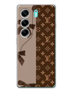 Чохол для TECNO Camon 40 з картинкою «Louis Vuitton — банти»