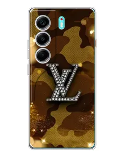 Чохол для TECNO Camon 40 з картинкою «Камуфляжний Louis Vuitton»