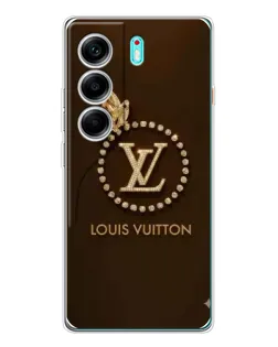Чохол для TECNO Camon 40 з картинкою «LV — золота печатка»