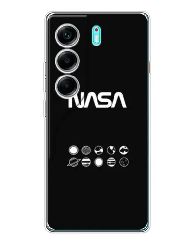 Чохол для TECNO Camon 40 з картинкою «NASA — технічний принт»
