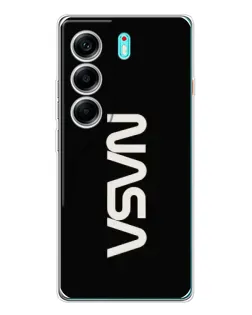Чохол для TECNO Camon 40 з картинкою «NASA — вертикальний логотип»
