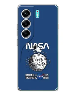 Чохол для TECNO Camon 40 з картинкою «NASA — місячна місія»