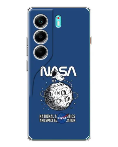 Чохол для TECNO Camon 40 з картинкою «NASA — місячна місія»