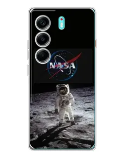 Чохол для TECNO Camon 40 з картинкою «Астронавт на Місяці»