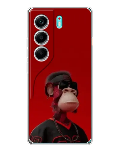 Чохол для TECNO Camon 40 з картинкою «Bored Ape в червоному» Чохол для TECNO Camon 40 з картинкою «Bored Ape в червоному»