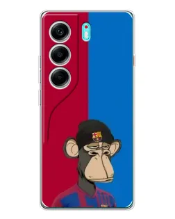 Чохол для TECNO Camon 40 з картинкою «Bored Ape — фанат Барси»