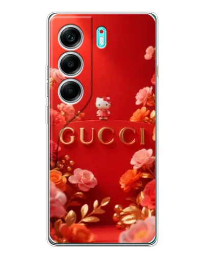 Чохол для TECNO Camon 40 з картинкою «Gucci — золотий сад»