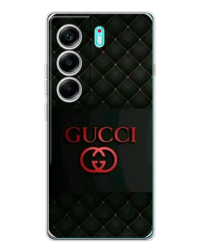 Чохол для TECNO Camon 40 з картинкою «Gucci — стьобаний чорний»