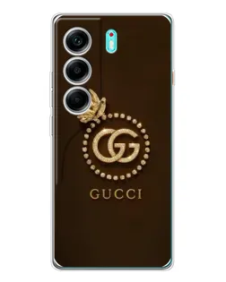 Чохол для TECNO Camon 40 з картинкою «Gucci — золотий метелик»
