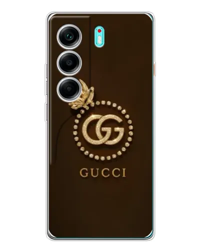 Чохол для TECNO Camon 40 з картинкою «Gucci — золотий метелик»