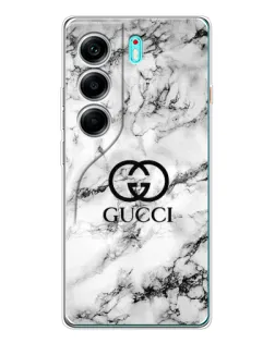 Чохол для TECNO Camon 40 з картинкою «Gucci — мармуровий шик»