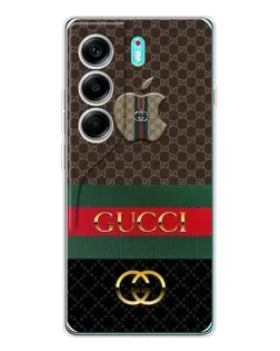 Чохол для TECNO Camon 40 з картинкою «Gucci — брендований десерт»