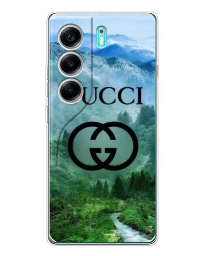 Чохол для TECNO Camon 40 з картинкою «Gucci — гірський пейзаж»