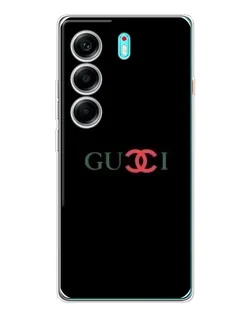 Чохол для TECNO Camon 40 з картинкою «Gucci — червоний градієнт»
