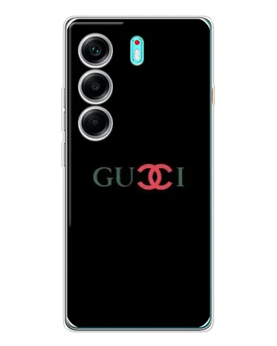 Чохол для TECNO Camon 40 з картинкою «Gucci — червоний градієнт»
