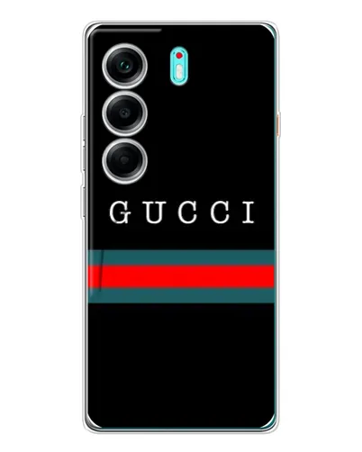 Чохол для TECNO Camon 40 з картинкою «Gucci — червоний пояс»