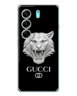 Чохол для TECNO Camon 40 з картинкою «Gucci — срібний лев» Чохол для TECNO Camon 40 з картинкою «Gucci — срібний лев»