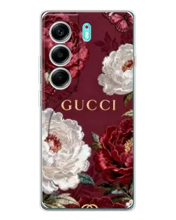 Чохол для TECNO Camon 40 з картинкою «Gucci — бордові троянди» Чохол для TECNO Camon 40 з картинкою «Gucci — бордові троянди»