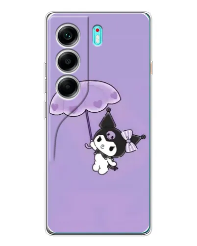 Чехол для TECNO Camon 40 с картинкой «Kuromi с зонтиком»