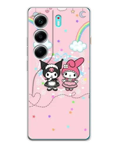 Чехол для TECNO Camon 40 с картинкой «My Melody и Kuromi»