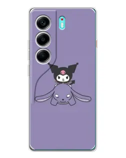 Чехол для TECNO Camon 40 с картинкой «Kuromi на лиловом фоне» Чехол для TECNO Camon 40 с картинкой «Kuromi на лиловом фоне»