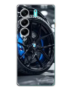 Чохол для TECNO Camon 40 з картинкою «Колесо BMW зблизька»