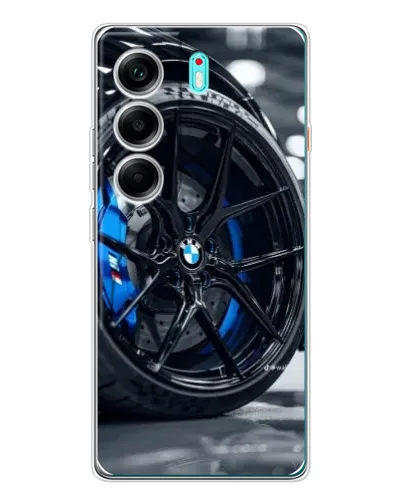 Чохол для TECNO Camon 40 з картинкою «Колесо BMW зблизька»
