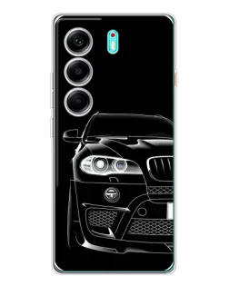 Чохол для TECNO Camon 40 з картинкою «Темний силует BMW»